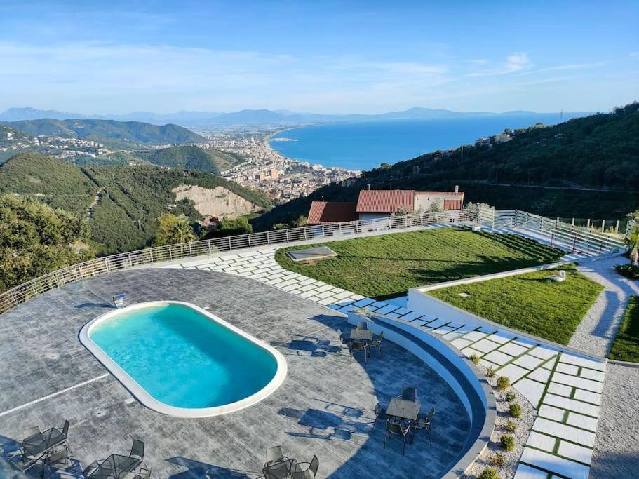 Appartamento Emma Con Piscina - Vista Mare"Tenuta Croce" Salerno Bagian luar foto