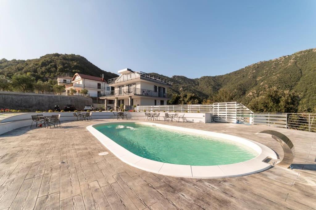 Appartamento Emma Con Piscina - Vista Mare"Tenuta Croce" Salerno Bagian luar foto