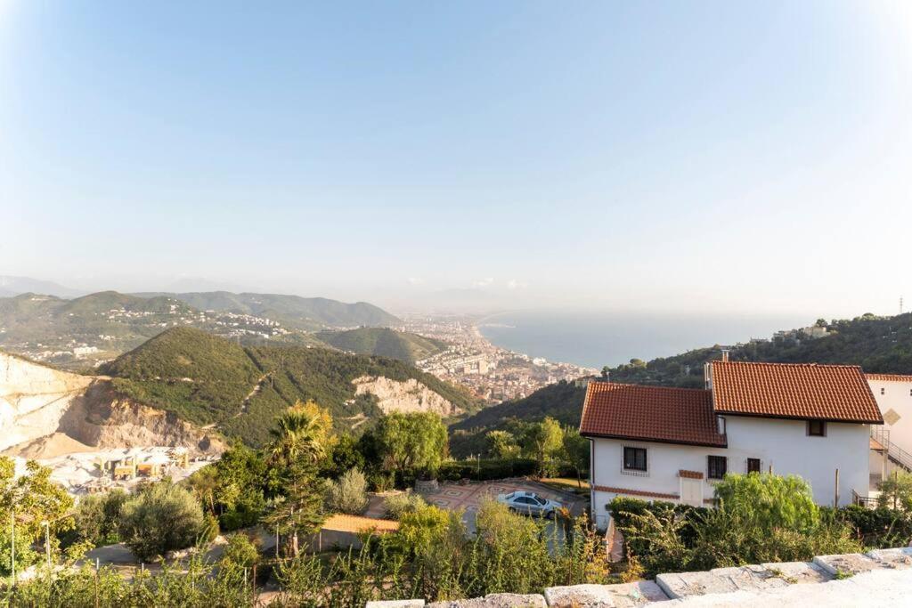 Appartamento Emma Con Piscina - Vista Mare"Tenuta Croce" Salerno Bagian luar foto